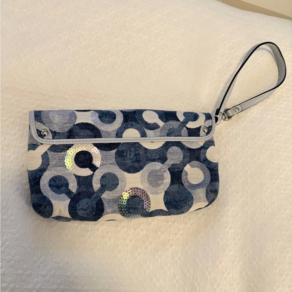 Coach Multicolor Circle Pattern Wristlet - Picture 2 of 10